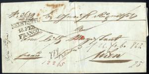 1830/1853, 17 Briefe mit verschiedenen ... 