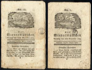 1789, zwei Ausgaben der kompletten Zeitung ... 
