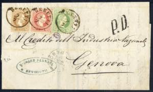 1872, Brief aus Beyrouth am 9.9. nach Genua ... 