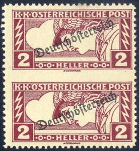 1919, 2 Heller Eilmarke mit Aufdruck, ... 