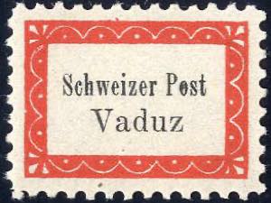 1918, Hilfspost Vaduz-Sevelen, vierseitig ... 