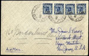 1952, lettera di posta aerea del 4.1952 da ... 