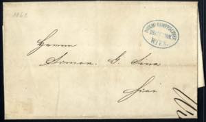 1862, vollständiger Ortsbrief vom 9.5.1862 ... 