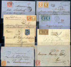 1865-1878, Lot acht Briefe von ... 