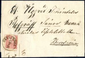 1871, Brief von Szelindek vom 13.9. nach ... 