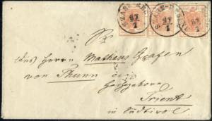 Szasz-Regen, 1854, Brief vom 17.1. nach ... 