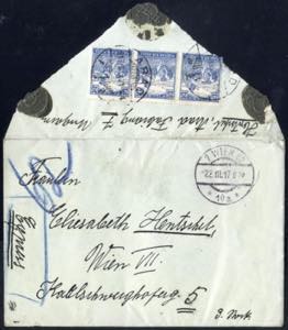1917, Express-Brief von Arad am 21.3. nach ... 