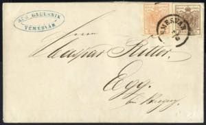 TEMESVAR, 1858, Brief vom 2.6. nach Egg ... 