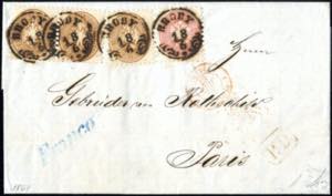 1867, Brief von Brody vom 18.6. nach Paris ... 