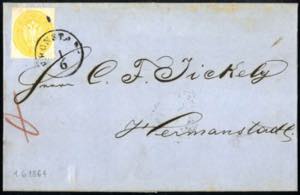 Kronstadt, Brief vom 1.6.1864 nach ... 