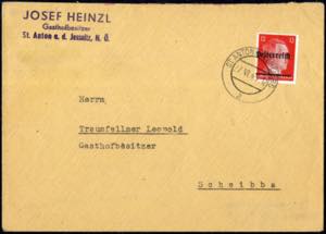 Scheibbs, 12 Pf karminrot Type Ib auf Brief ... 