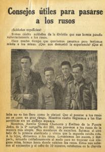 1943, Spanischer Krieg-Blaue Division, Flyer ... 