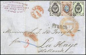 1866, Brief von Warschau am 1.2. nach La ... 