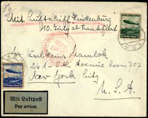 1936, Luftpostbrief vom 10.7.1936 von Berlin ... 