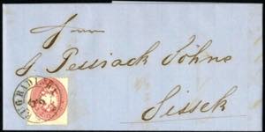NEUGRADISKA, Brief vom 6.9.1864 nach ... 