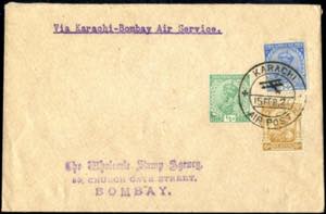 1920, Luftpostbrief vom 15.2.1920 von ... 