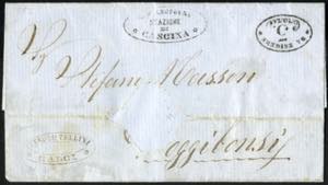 1858, STRADA FERRATA LEOPOLDA: lettera ... 