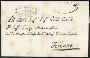 1854, STRADA FERRATA LEOPOLDA: lettera ... 