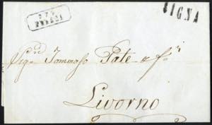 1852-6, STRADA FERRATA LEOPOLDA: due lettere ... 