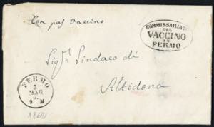 1862, lettera da Fermo il 5.5 per Altidona, ... 