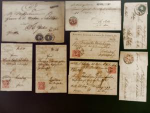 1863/83, Partie von 20 Poststücken meist ... 