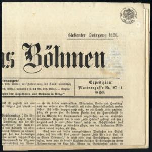 1858, komplette Zeitung Tagesbote aus ... 