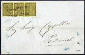 1853, lettera da Parma il 18.8 per ... 