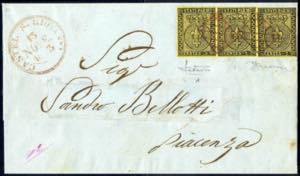 1853, lettera da Castel S. Giovanni il 13.11 ... 