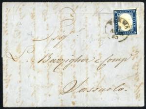 1859, Lettera da Parma il 10.8 (1° periodo ... 