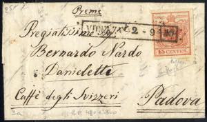 Vicenza 2-9-50 R 50 (Punti 6), lettera per ... 