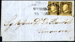 1859, lettera del 21.11.1859 da Messina a ... 