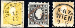 1858, 2 kr. gelb auf Briefstück (gest. ... 