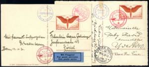 1930, zwei Zeppelinkarten vom 12.10.1930 von ... 