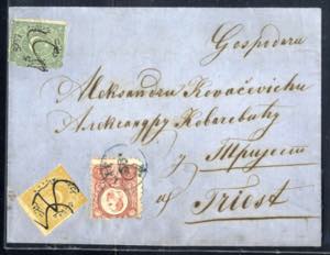 1873, Brief von Zavalje vom 21.10. nach ... 