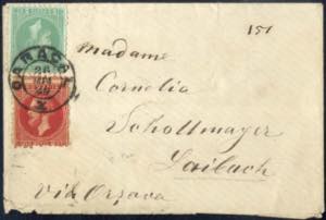 1880, Brief von Caracal am 26.5. nach Wien ... 