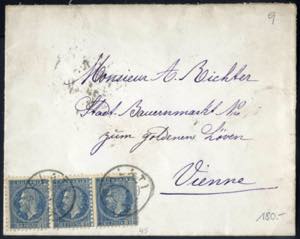 1876, Brief von Galata am 20.9. nach Wien ... 