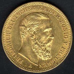 20 Mark Friedrich 1888, Gold, 7,96 Gr., vz, ... 