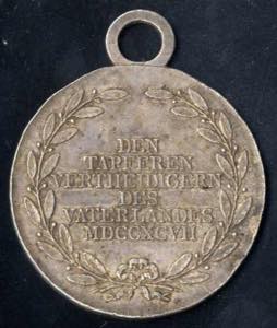 Medaille 1797 für die Verteidiger Tirols in ... 