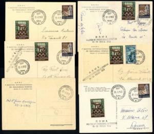1952, sei cartoline, di cui cinque del CONI, ... 