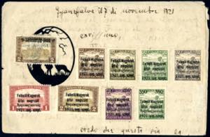 1921, Marken von Ungarn (Schnitter- und ... 