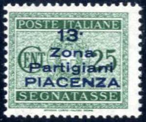 1945, emissione locale di Piacenza ... 
