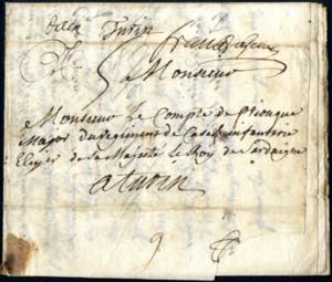 1749, bella lettera completa del 17.7.1749 ... 