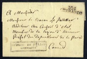 1810, Dipartimenti occupati: due lettere ... 