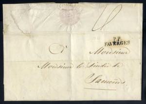 1832-45, due lettere complete del ... 
