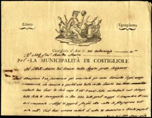 1801, lettera completa del testo della ... 