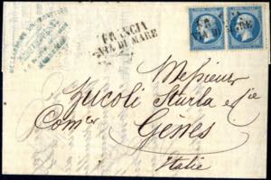 1867, Brief vom 30.11.1867 von Marseille ... 