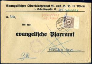 1945, Dienst-Brief von Goisern am 6.7. nach ... 
