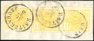 1850/54, Briefstück von Haizendorf am 30.3. ... 