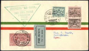 1930, lettera di posta aerea del 17.1.1930 ... 