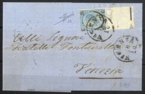 1866, lettera del 30.10.1866 da Vicenza a ... 